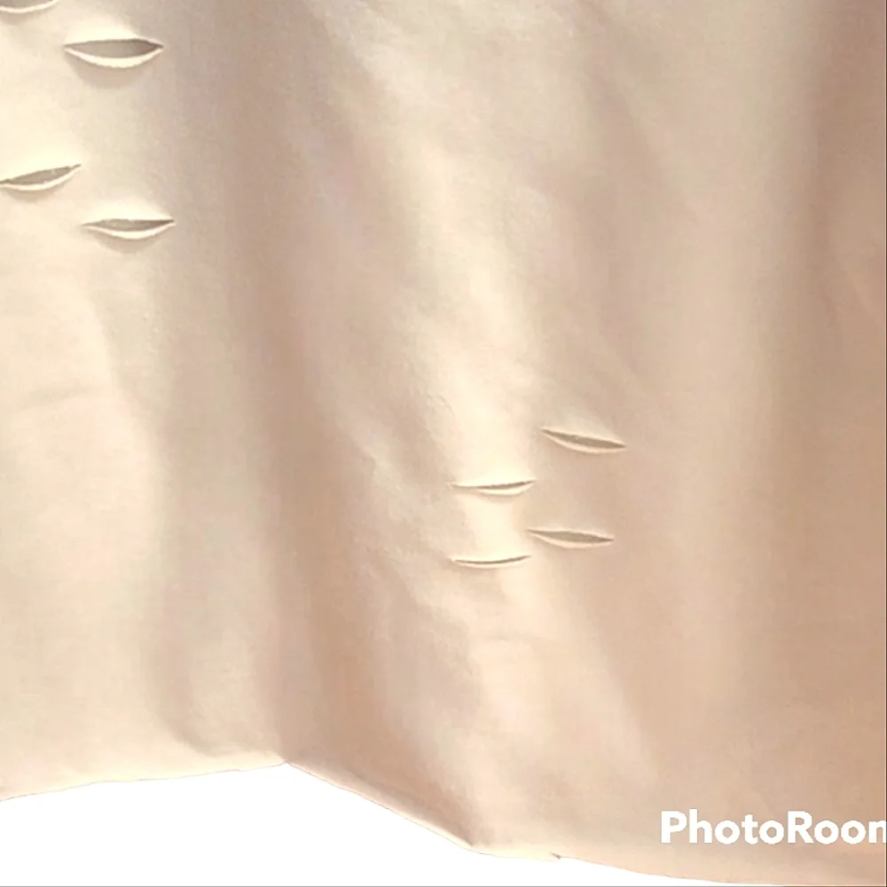 Off The Shoulder Shirt Embroidered Rose Appliqué Long Sleeve Loose Fit Soft - Picture 4 of 4